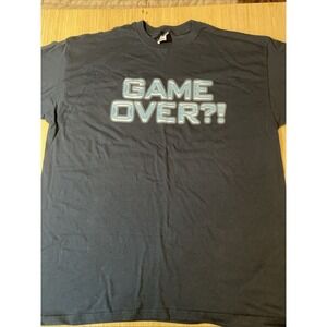 WWE WWF  Triple H Game Over?! you're damn right I'm over Blue 2X T-shirt‎ NOS